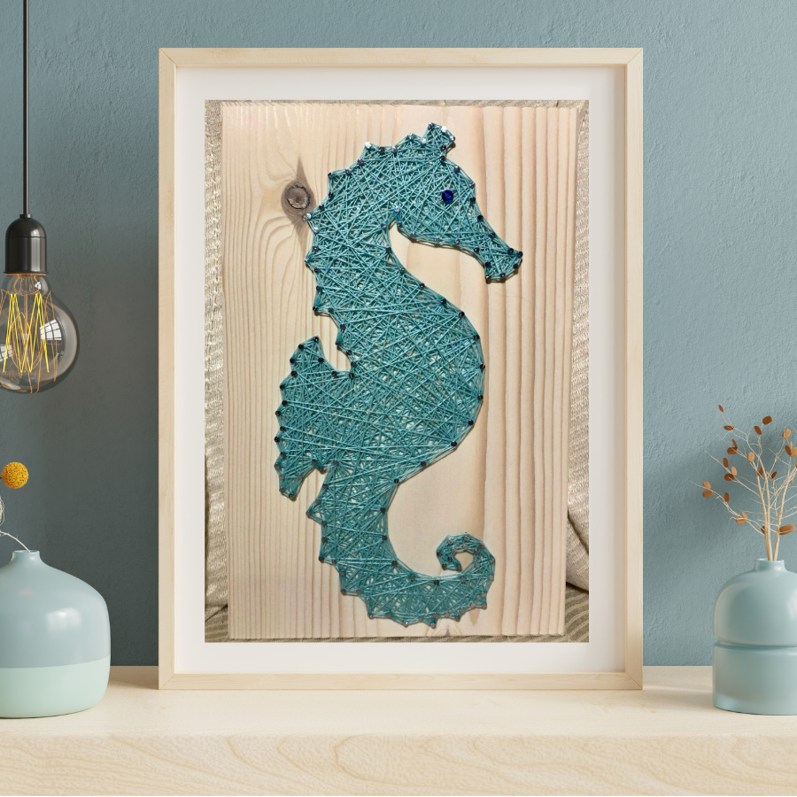 Premium-Seahorse-String-Art-Handmade-Wooden-Wall-Hanging